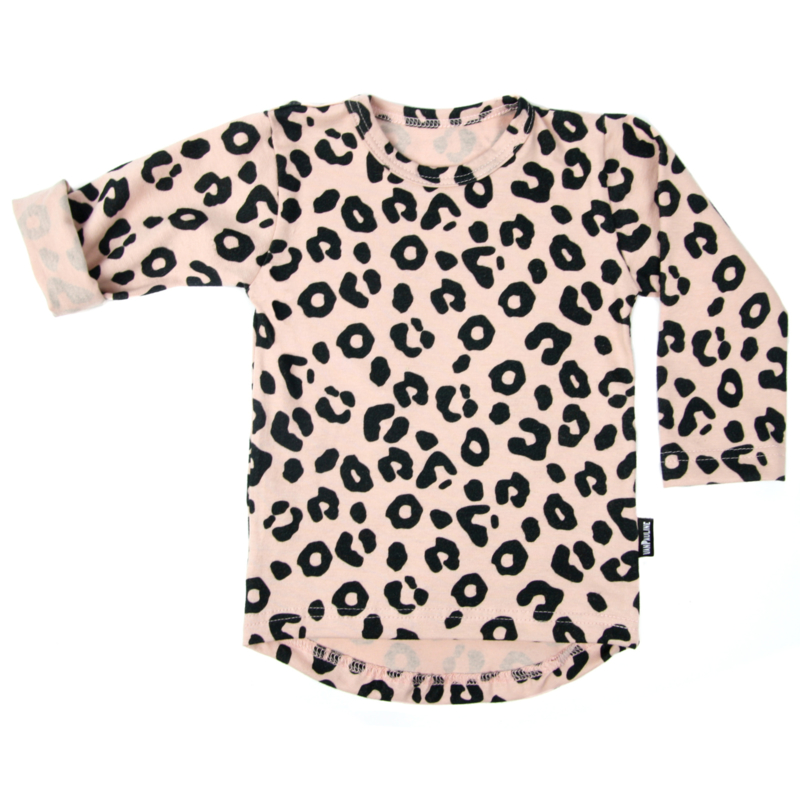 Leopard Tee Pink Long