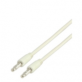 MS Slim 3.5mm stereo audio cable white 100cm