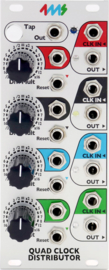 4ms Quad Clock Distributor -Rev 2 (QCD)