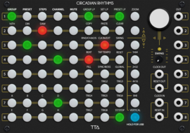 Tiptop Audio Circadian Rhythms Grid Sequencer, Black