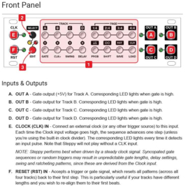 Intellijel Steppy 1U  4-Track 64-Step Programmable Gate Sequencer