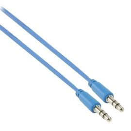 MS Slim 3.5mm stereo audio cable blue 100cm