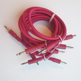 Mutable Instruments - Set of 5 HQ Patchcables purple/pink (ca. 35cm)