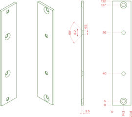 Tiptop Audio Z-rails brackets (1 pair)