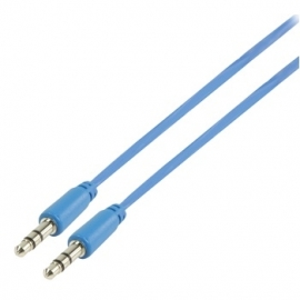 MS Slim 3.5mm stereo audio cable blue 100cm
