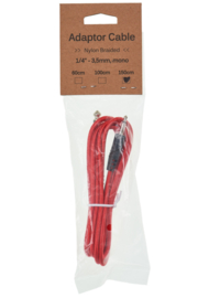 Cable Puppy 150 cm Adapterkabel 3,5 -> 6,3mm red