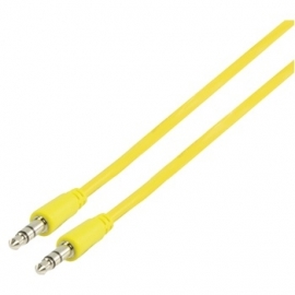 MS Slim 3.5mm stereo audio cable yellow 100cm