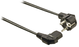 Schuko Powercable Schuko Male, right-angled, 200cm