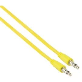 MS Slim 3.5mm stereo audio cable yellow 100cm