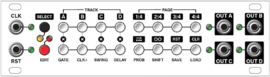 Intellijel Steppy 1U  4-Track 64-Step Programmable Gate Sequencer