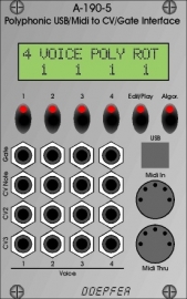 Doepfer A-190-5 Polyphonic USB/Midi-to-CV/Gate Interface