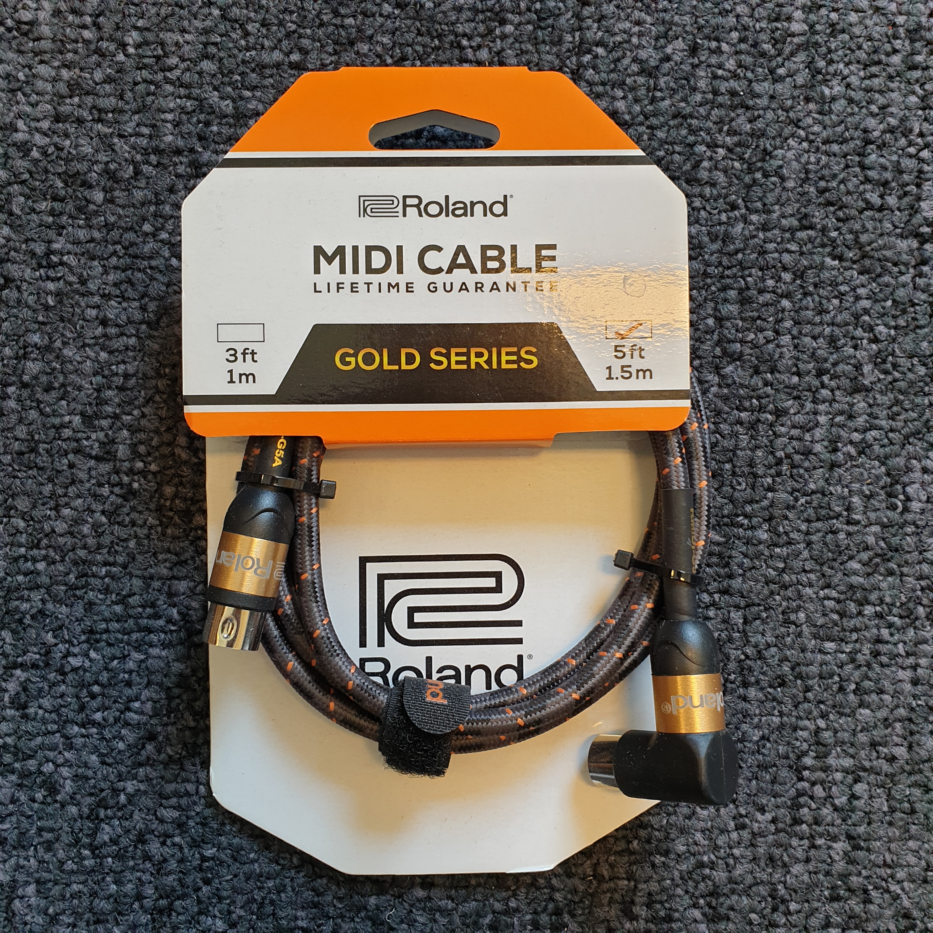 Roland RMIDI-G5A angled-straight MIDI cable 1.5M