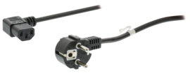 Schuko Powercable Schuko Male, right-angled, 200cm