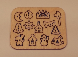 Steekpuzzel kerstfiguren, PU13