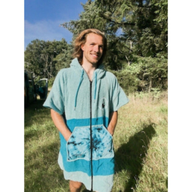 WAVE HAWAII Zip Cotton Poncho Flyh size medium