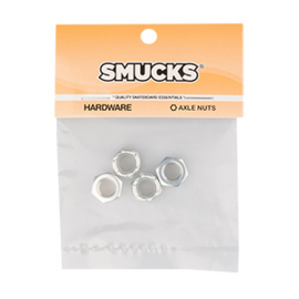 SMUCKS Axle Nuts Silver 4 stuks
