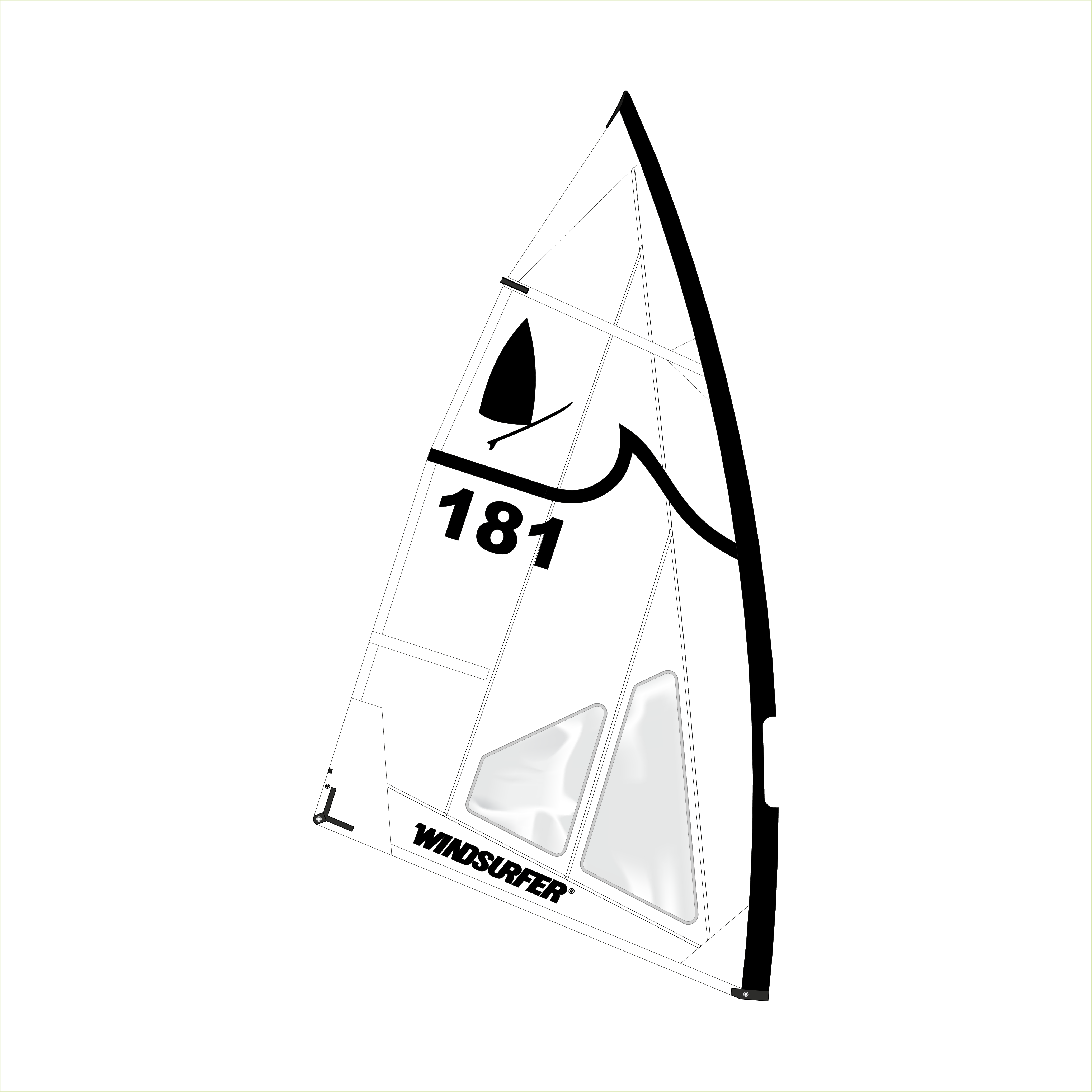 Windsurfer LT race sail polar
