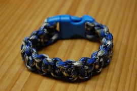 Bracelet FLAUNTAROUND clip paracord blue