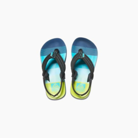 REEF Little AHI aqua/green slippers