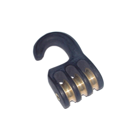 Pully Hook aluminium 3 rolls 20mm