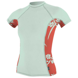 ONEILL WMS  Side Print Short Sleeve Rash Guard