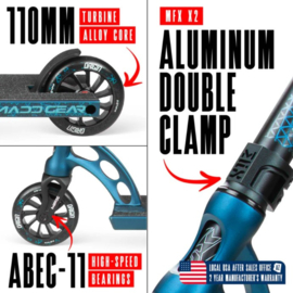 MADD GEAR Origin 550 stuntstep Denim Blue 110mm