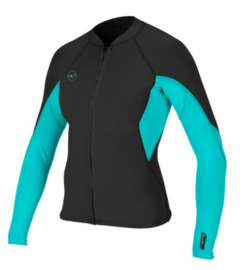 O'Neill WMS Reactor-2 1.5mm Front Zip Jacket black/aqua