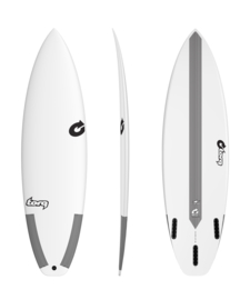 6'0" TORQ Comp. TEC surfboard (boardcollor white)