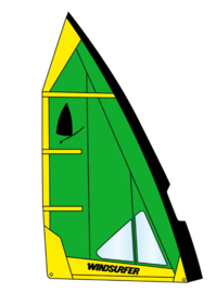 Windsurfer LT race sail green