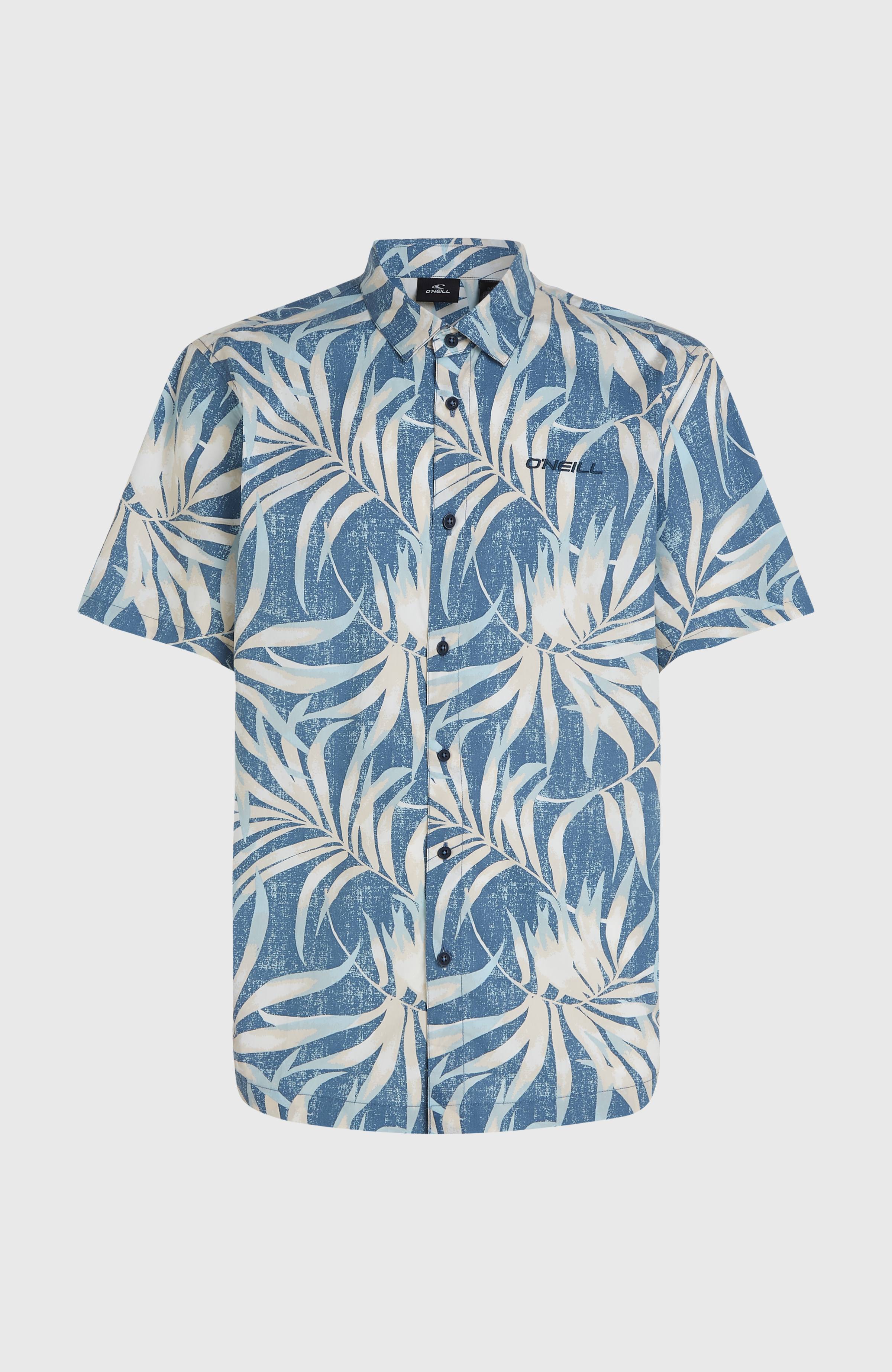 O'NEILL PRINT SHIRT Blue Dipped Leaves