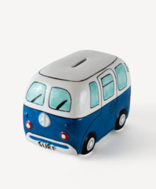 DEVOTED Surf Van Piggy Bank Blue spaarpot