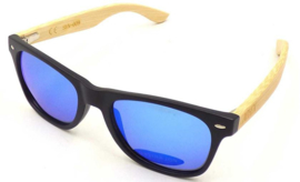 APHEX Sunglass Hexa matt black frame revo blue lens