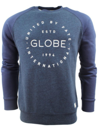 GLOBE Windsor Crew II sweat blue marle