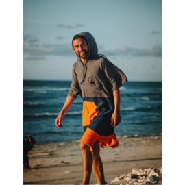 WAVE HAWAII Zip Cotton Poncho Shany size large