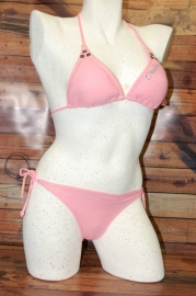 O'Neill Denim Heart Triangle bikini pink