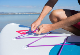 RED Bungee cord ( elastiek) 1,95 cm Yellow