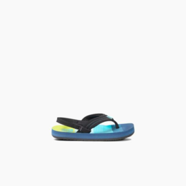 REEF Little AHI aqua/green slippers