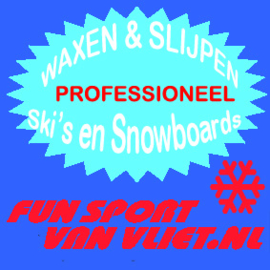 SLIJPEN en WAXEN  Ski's GROOT