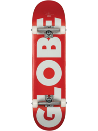 GLOBE G0 Fubar 8'25" red/white skateboard compleet
