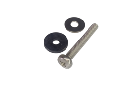 Fin Screw M6 RVS  bout + 2 ringen (diverse maten)