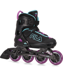 FILA verstelbare skates X 2C  33-36 black / violet / deawater