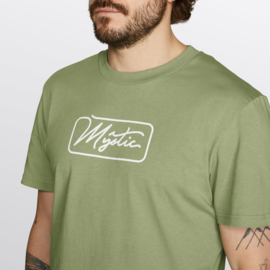 MYSTIC Framed Tee olive green