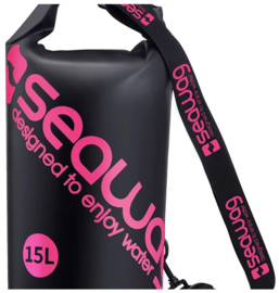 SEAWAG Waterproof Bag 15 ltr. black/pink