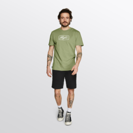 MYSTIC Framed Tee olive green