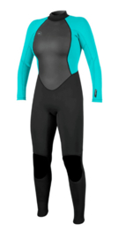 O'Neill WMS Reactor-2 3/2mm Back Zip Full wetsuit blk/aqua
