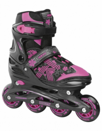 ROCES Jokey 3.0 junior skates 38-41 black/pink verstelbaar