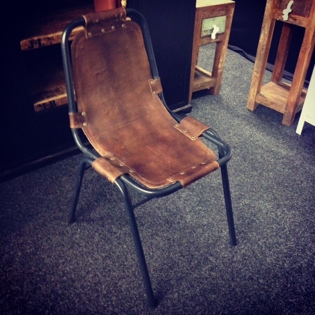 Vintage stoel leer