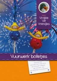 Vuurwerk bolletjes blauw rood