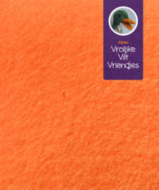 Wolvilt licht oranje 19