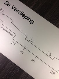 Plattegrond aluminium blank